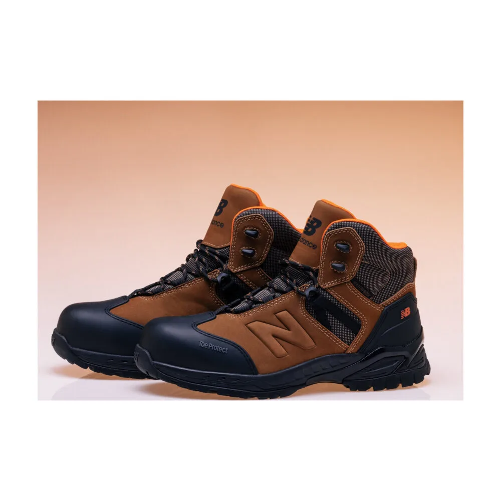 New Balance Allsite Herren wasserdichter Sicherheitsstiefel S3 WR - Rustikalbraun/Schwarz - Foto 6