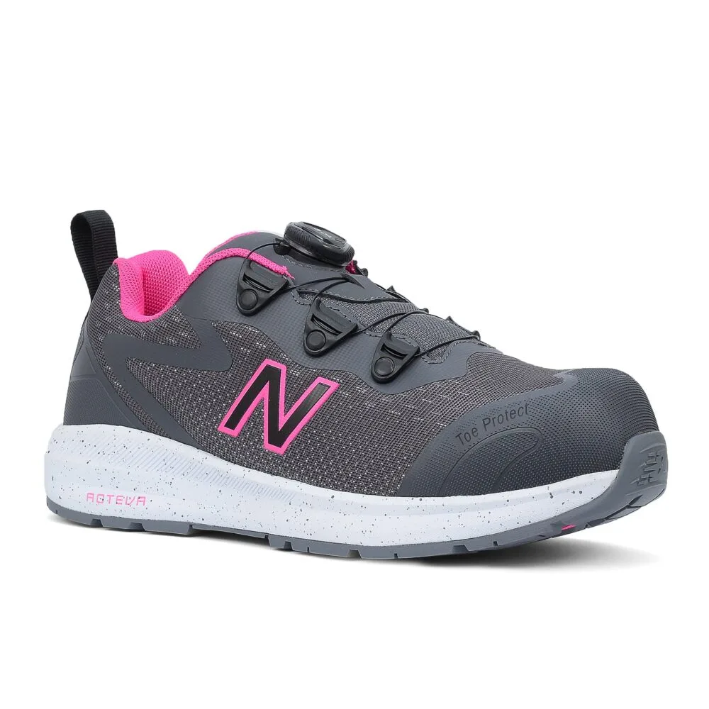 New Balance Logic BOA Damen Sicherheitsschuh S1PL - Grau/Pink - Foto 4